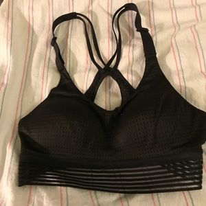 Black Victoria’s Secret sports bra